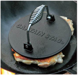 キャプテンスタッグ UG-3243 BBQグリルミートプレス 2