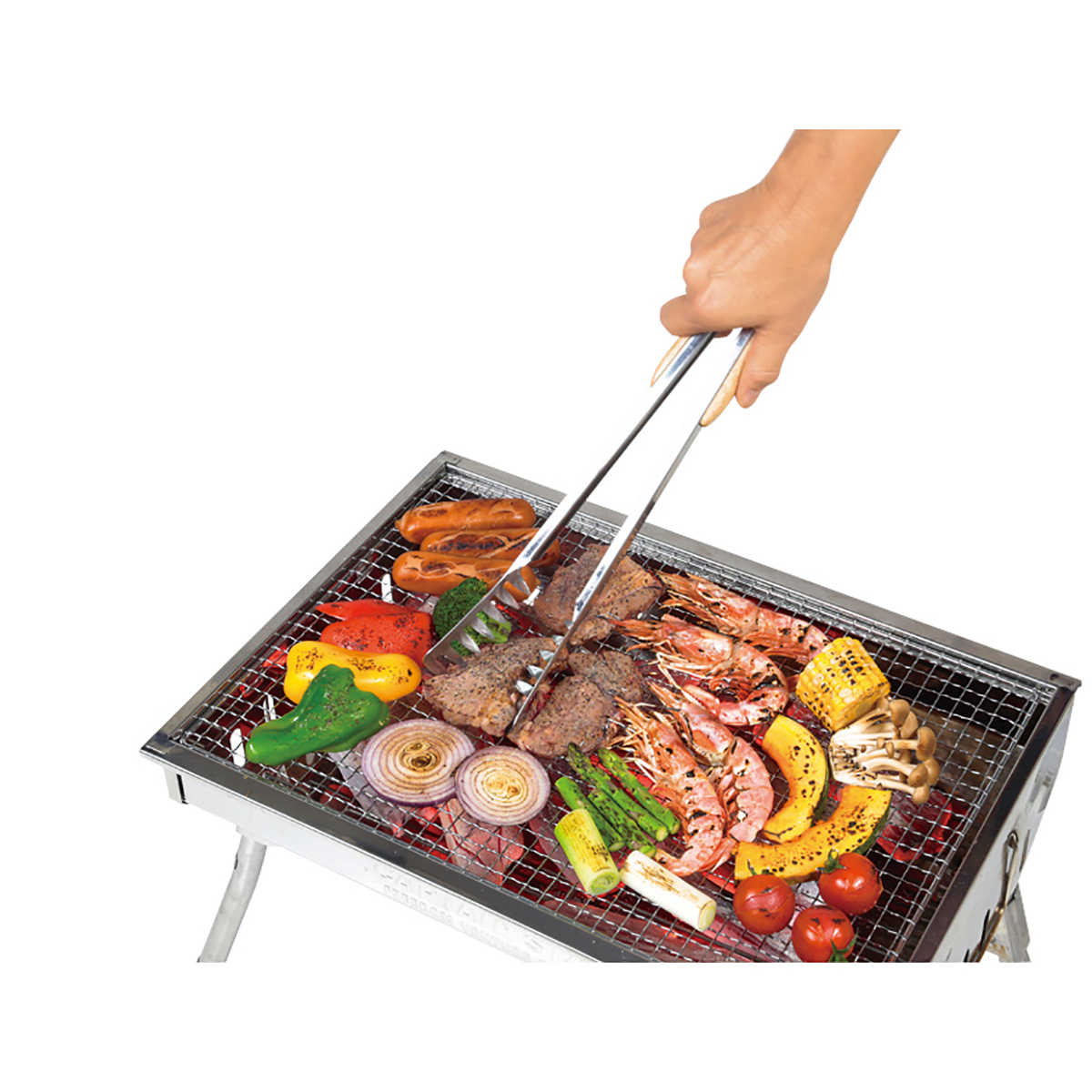 UG-3231 BBQ ウッドグリップパスタトング35cm