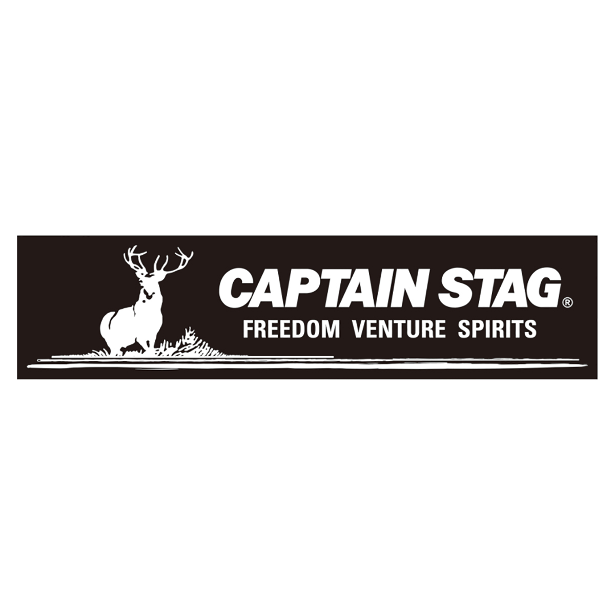 キャプテンスタッグステッカー ロゴマーク ブラック 228 60mm アウトドア キャンプ用品 キャプテンスタッグ