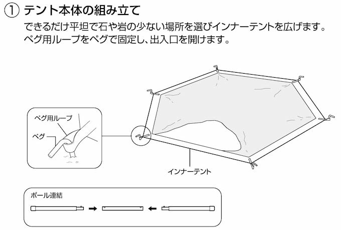 UA-34 CSクラシック ワンポールテント ヘキサゴン300UVの張り方（組み立て方）