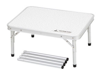 UC-513 ラフォーレアルミツーウェイサイドテーブル(アジャスター付)60×45cm Low