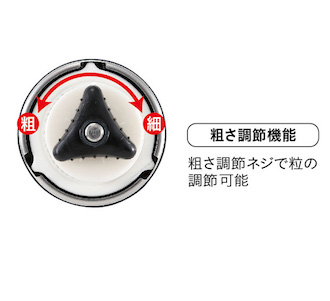 UW-3501 18-8ステンレスハンディーコーヒーミルS(セラミック刃)b