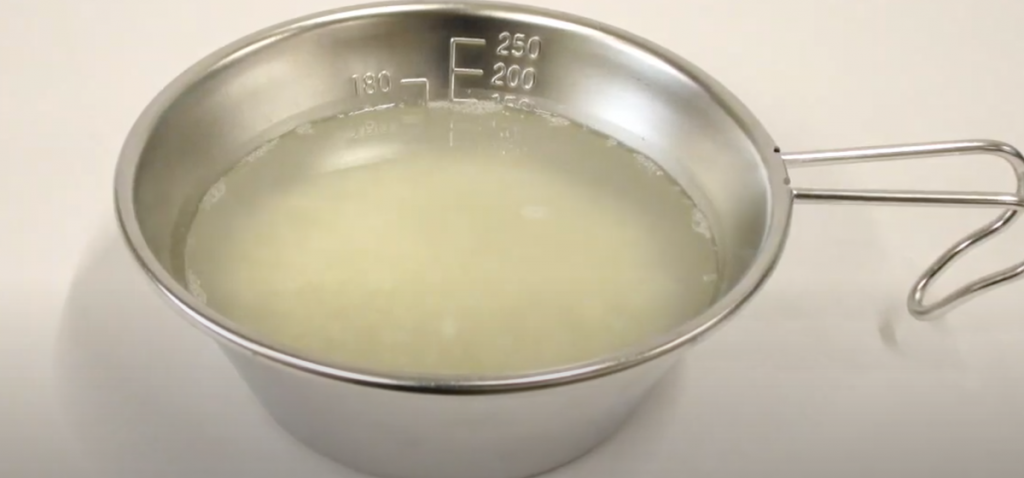 シェラカップとフタで簡単にお米を炊く方法