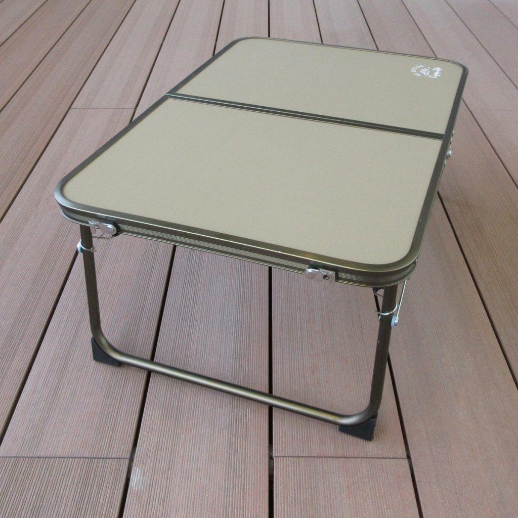 UC-607 モンテ アルミ薄型FDテーブル 〈棚網付〉